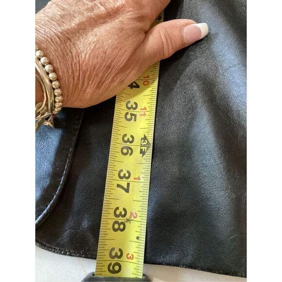 Wilson’s 100% Leather Mens Jacket Black Vintage 1980s - Picture 8 of 10